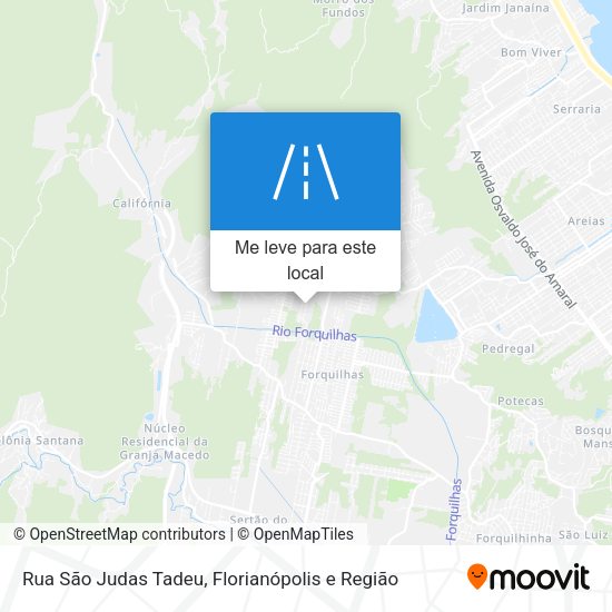 Rua São Judas Tadeu mapa