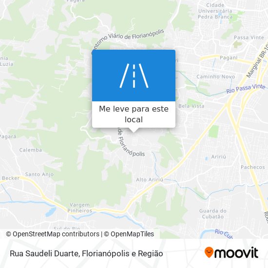 Rua Saudeli Duarte mapa