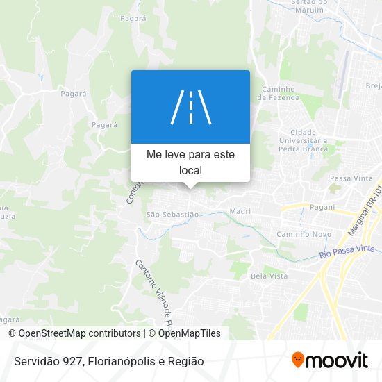 Servidão 927 mapa