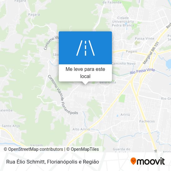 Rua Élio Schmitt mapa