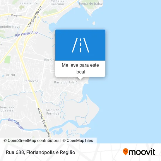 Rua 688 mapa