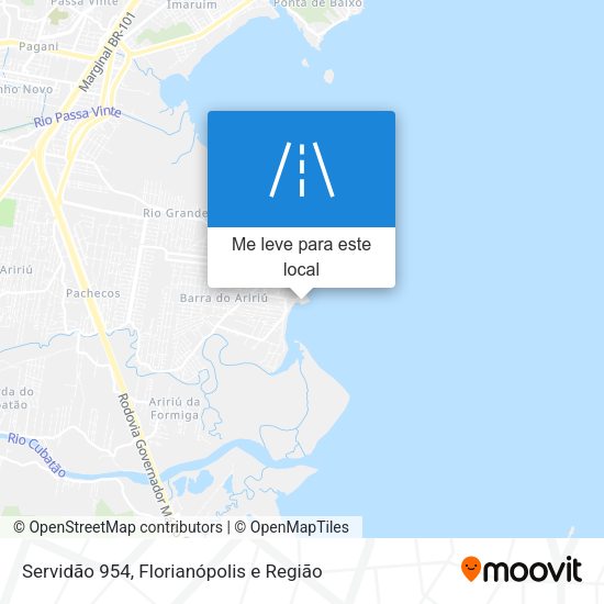Servidão 954 mapa