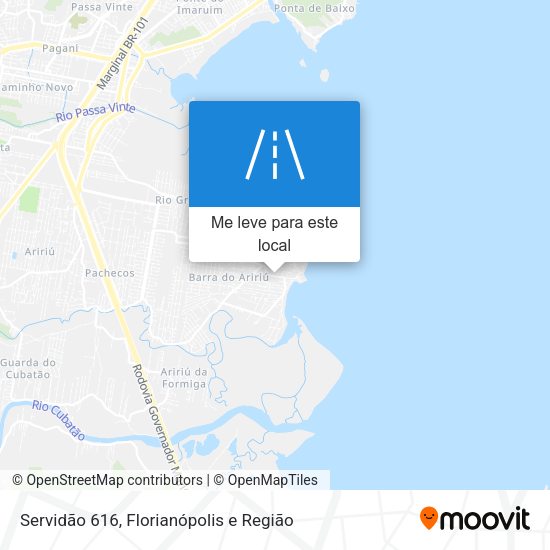 Servidão 616 mapa