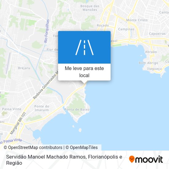 Servidão Manoel Machado Ramos mapa