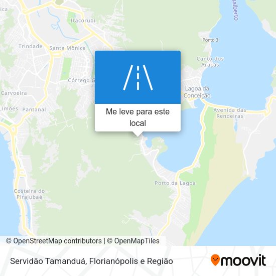 Servidão Tamanduá mapa