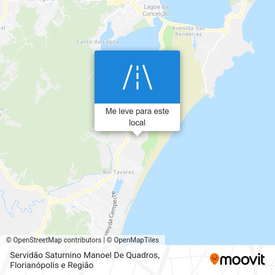 Servidão Saturnino Manoel De Quadros mapa