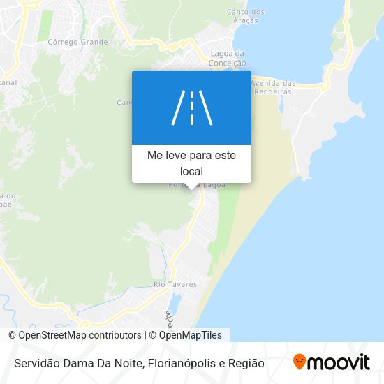 Servidão Dama Da Noite mapa