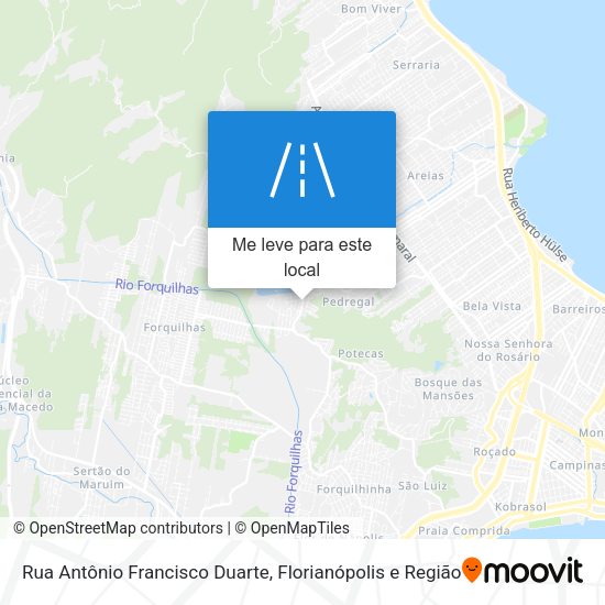 Rua Antônio Francisco Duarte mapa