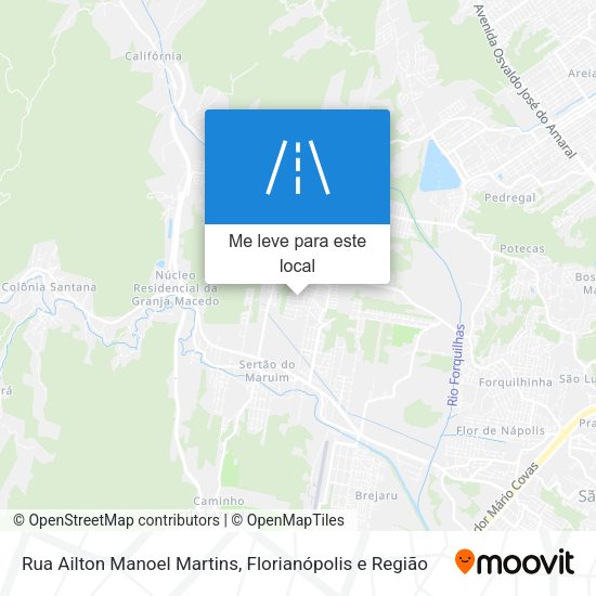 Rua Ailton Manoel Martins mapa