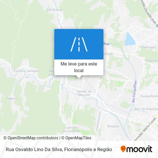 Rua Osvaldo Lino Da Silva mapa