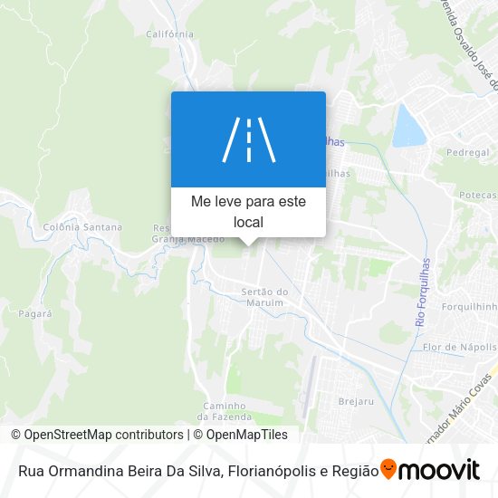 Rua Ormandina Beira Da Silva mapa
