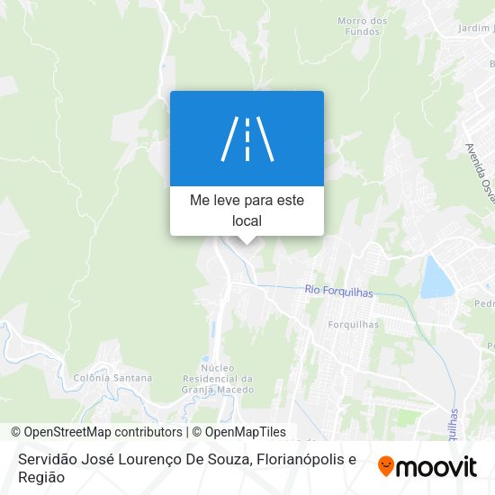 Servidão José Lourenço De Souza mapa
