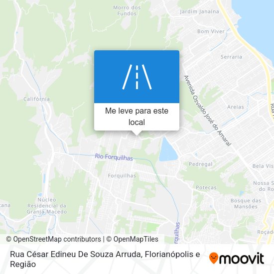 Rua César Edineu De Souza Arruda mapa