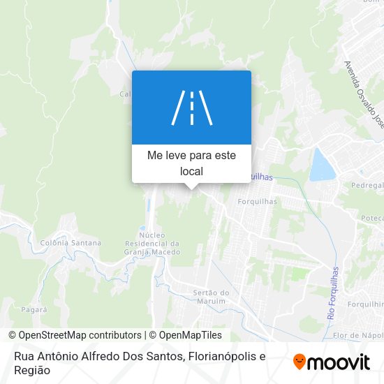 Rua Antônio Alfredo Dos Santos mapa