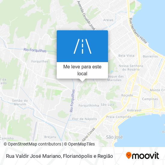 Rua Valdir José Mariano mapa