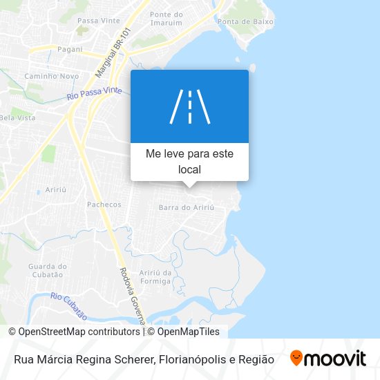 Rua Márcia Regina Scherer mapa