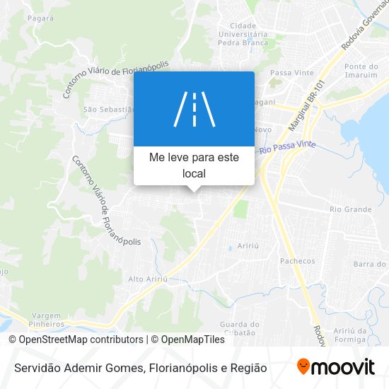 Servidão Ademir Gomes mapa