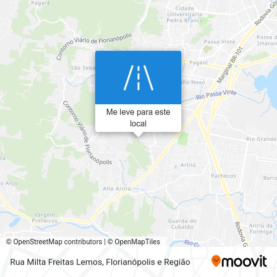 Rua Milta Freitas Lemos mapa