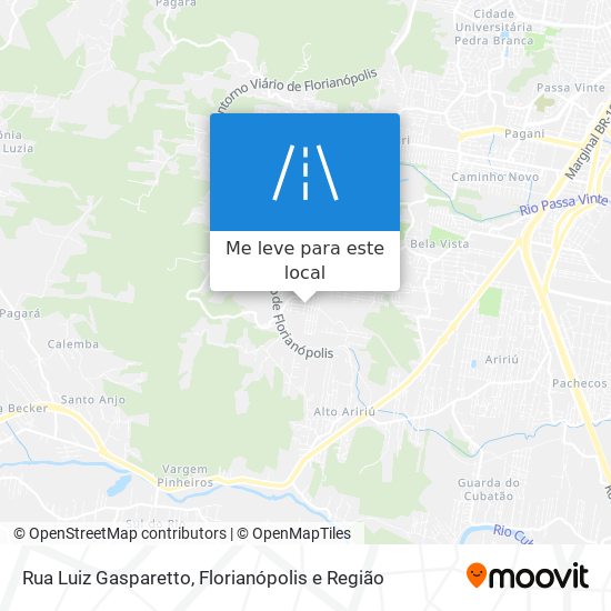 Rua Luiz Gasparetto mapa