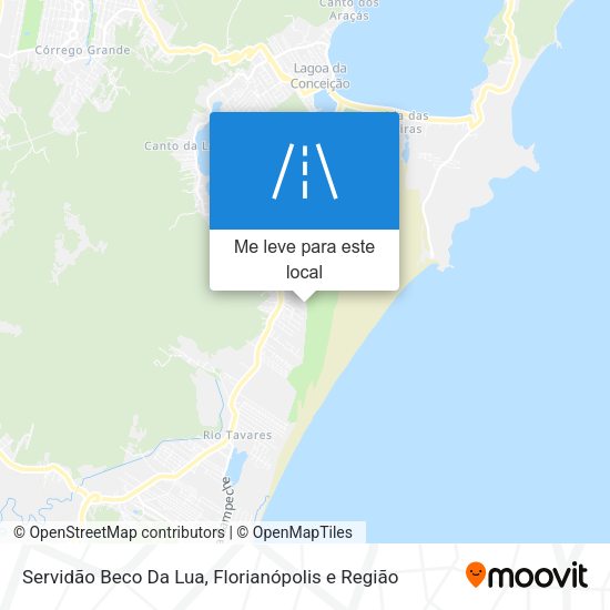 Servidão Beco Da Lua mapa