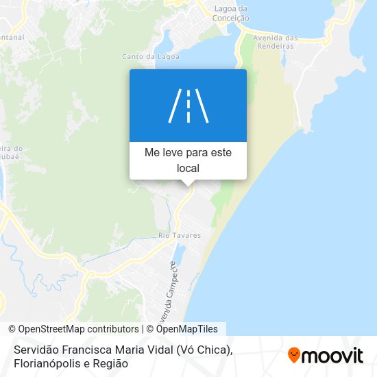 Servidão Francisca Maria Vidal (Vó Chica) mapa