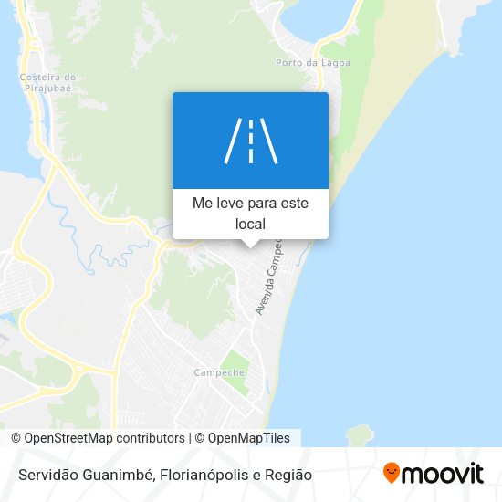 Servidão Guanimbé mapa