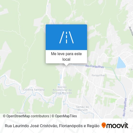 Rua Laurindo José Cristóvão mapa