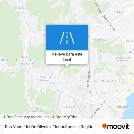 Rua Vanderlei De Oliveira mapa