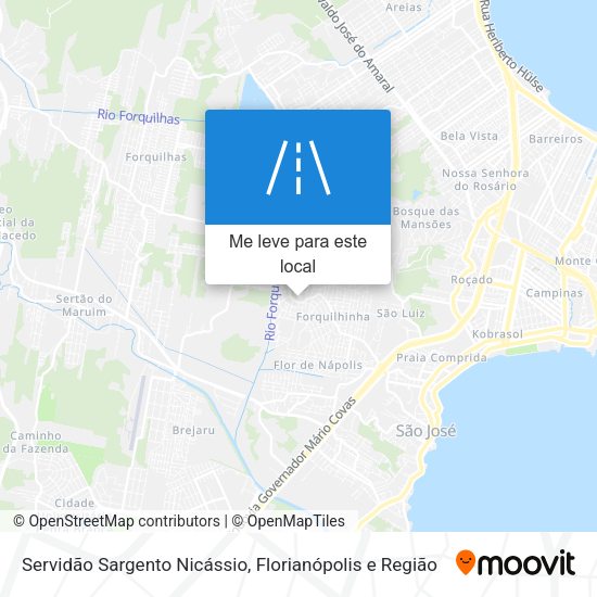 Servidão Sargento Nicássio mapa