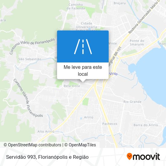 Servidão 993 mapa