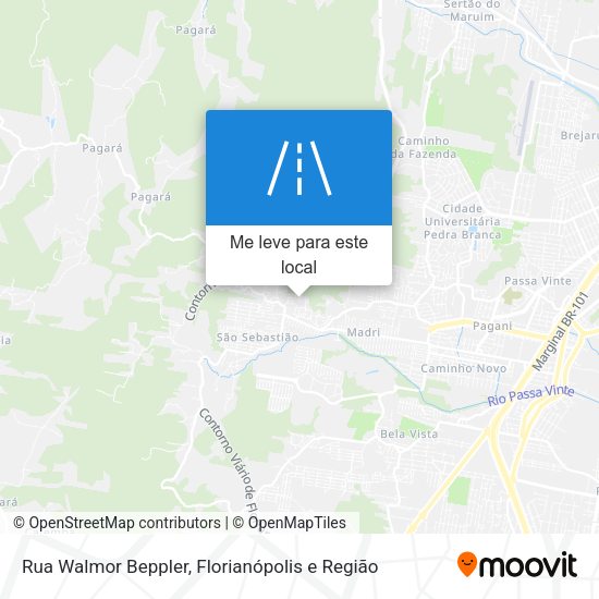 Rua Walmor Beppler mapa