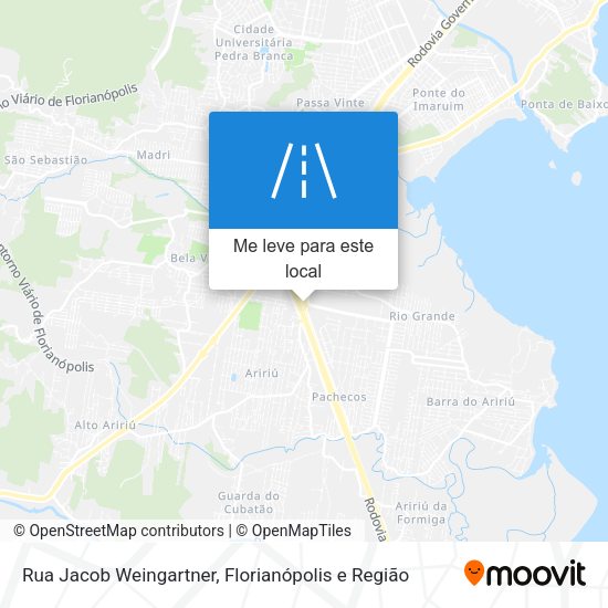Rua Jacob Weingartner mapa