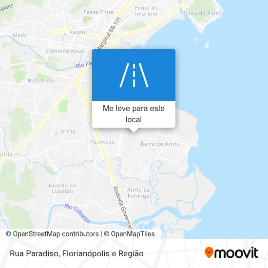 Rua Paradiso mapa