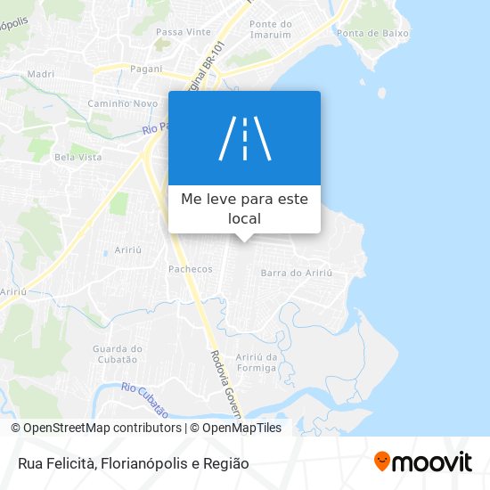 Rua Felicità mapa