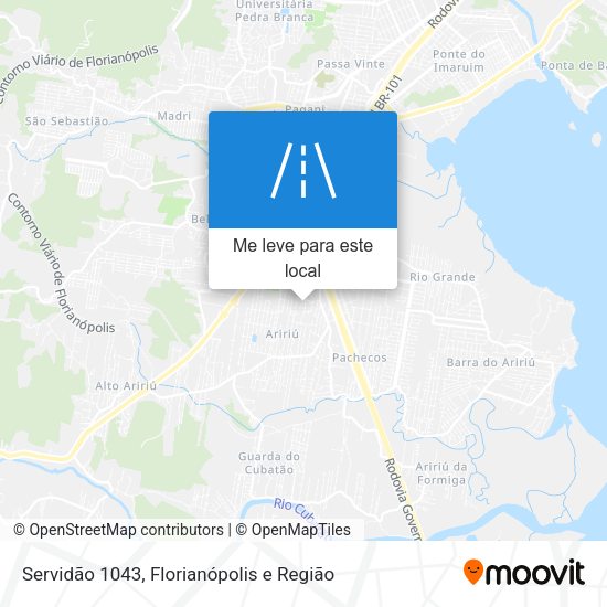 Servidão 1043 mapa