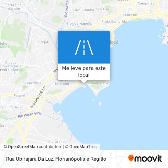 Rua Ubirajara Da Luz mapa