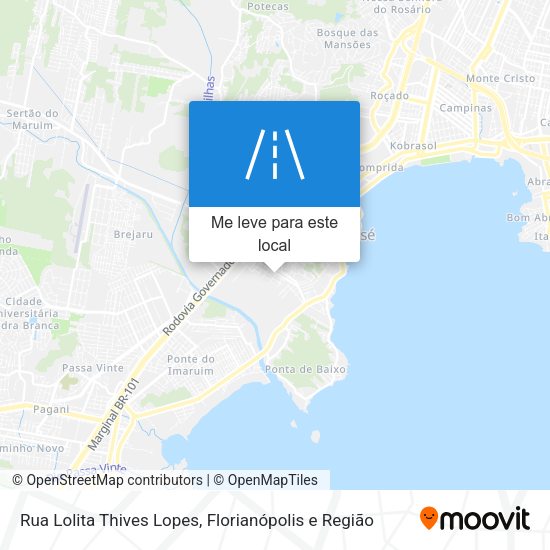 Rua Lolita Thives Lopes mapa