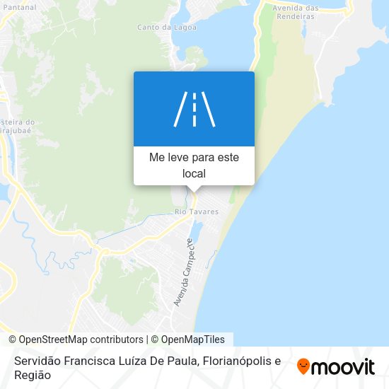 Servidão Francisca Luíza De Paula mapa