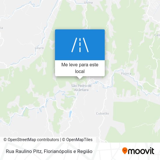 Rua Raulino Pitz mapa