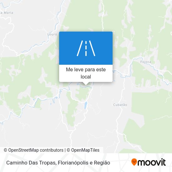 Caminho Das Tropas mapa