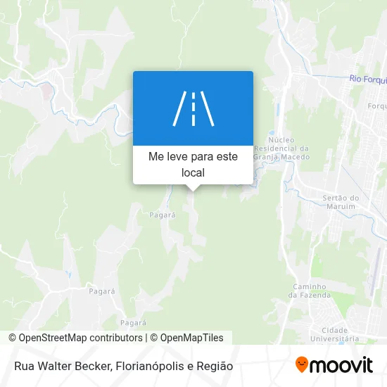 Rua Walter Becker mapa