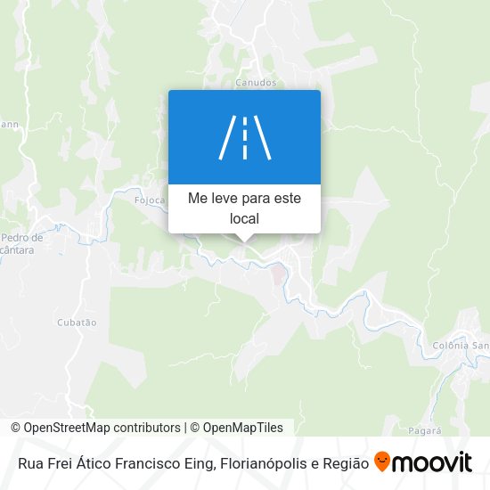 Rua Frei Ático Francisco Eing mapa