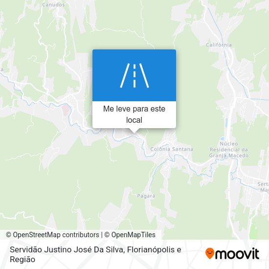 Servidão Justino José Da Silva mapa