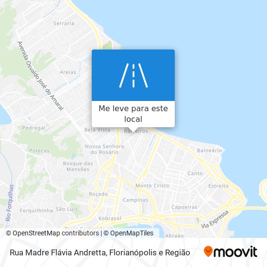 Rua Madre Flávia Andretta mapa