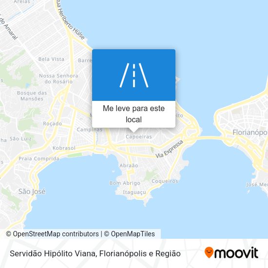 Servidão Hipólito Viana mapa