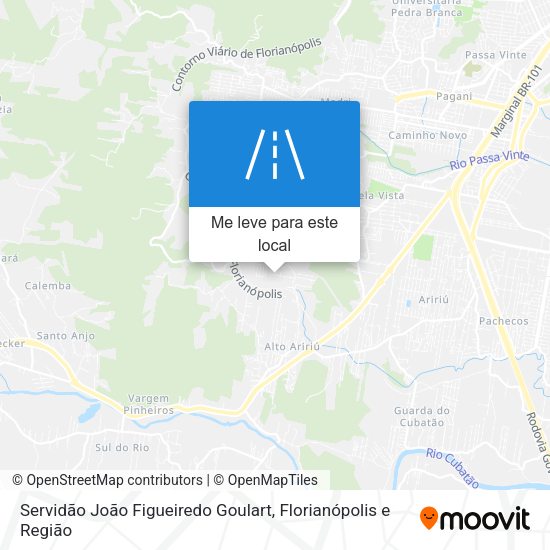 Servidão João Figueiredo Goulart mapa
