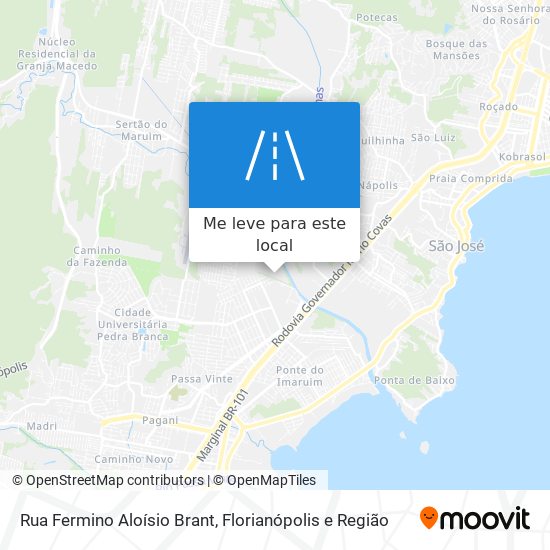 Rua Fermino Aloísio Brant mapa