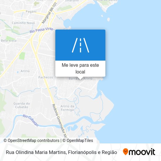 Rua Olindina Maria Martins mapa