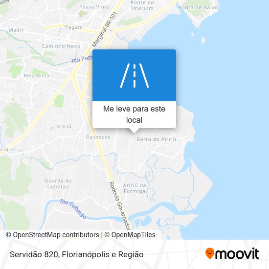 Servidão 820 mapa