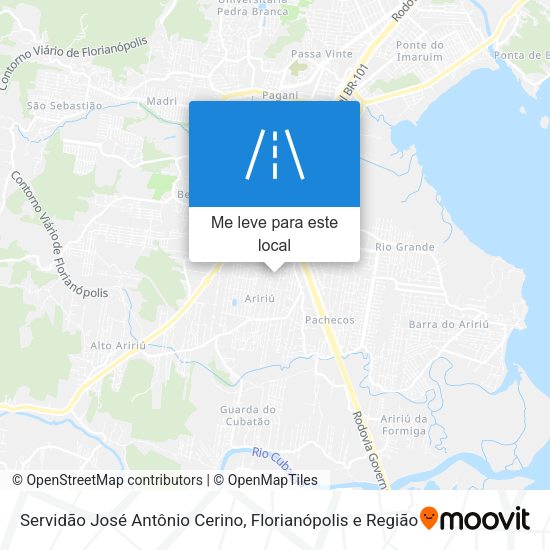 Servidão José Antônio Cerino mapa